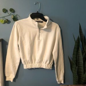 PrettyLittleThing Crop Zip-Up